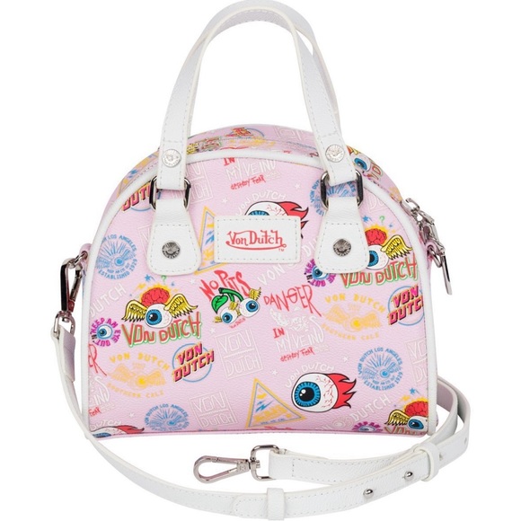 Von Dutch Handbags - Von Dutch Jax Pink Bowling Bag